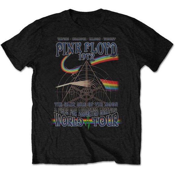 Pink Floyd 1972 Tour Dave Gilmour Roger Waters T-Shirt - Picture 1 of 1
